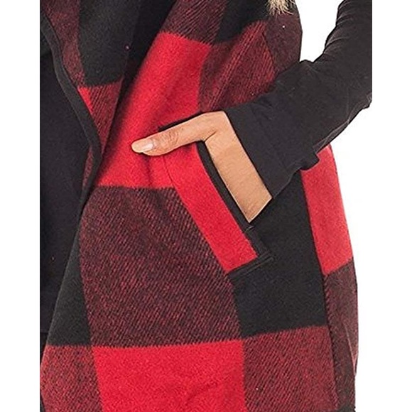 Plaid Vest with Pockets - Picture 4 of 4